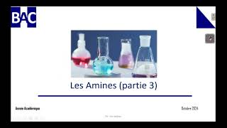 Terminale Scientifique  Les amines partie 3 [upl. by Weixel]