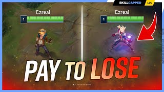 15 PAY TO LOSE Skins That NERF Your Champion  League of Legends [upl. by Aiek259]