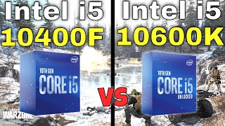 Intel i5 10400F vs i5 10600K 👌Gaming Benchmarks with an RTX 2070 in 8 Games [upl. by Artenahs]