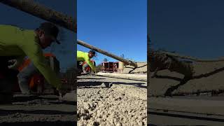 Screeding concrete Perfectly flat every time construction concrete viralvideo work [upl. by Ennaihs]