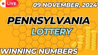 Pennsylvania Day Lottery Results For  09 Nov 2024  Pick 2  Pick 3  Pick 4  Pick 5  Powerball [upl. by Lananna]