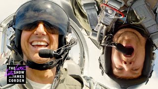 Tom Cruise Terrifies James in Top Gun Fighter Jet [upl. by Noraed963]