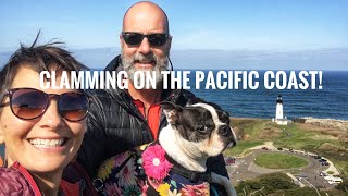 Clamming On The Oregon Coast Plus A Spectacular Lighthouse View Van Life [upl. by Lindahl]