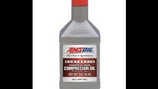 AMSOIL PCK Synthetic Reciprocating amp Vane Compressor Oil ISO 100  SAE 30 [upl. by Vaas780]