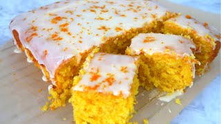 Very Moist Orange Cake Recipe  Orange Cake in the Blender [upl. by Nirac]