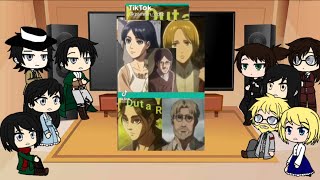 Ackerman family  Yeager family reacts aot react to Family Ackerman and family Yeager   part 1 [upl. by Eeltrebor]