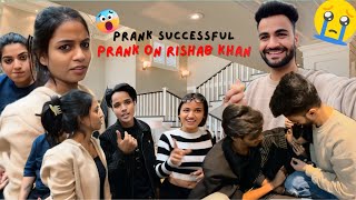 Prank On Rishab Khan part2 😳  Prank Successful chotanawab cuteshivani05 [upl. by Alastair]