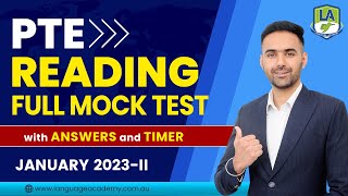 PTE Reading Full Mock Test with Answers  January 2023II  Language academy PTE NAATI IELTS Experts [upl. by Aid]