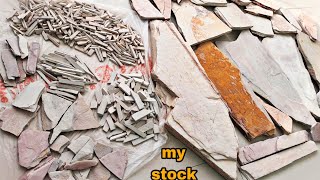 My New Half Stock ❤️💛🤍Lots of biggest shaleston Slatepancil SlatebarSatisfying video [upl. by Gershom]