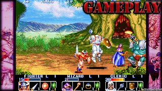 The King of Dragons Stage 1 3 players Arcade Capcom Beat Em Up Bundle Switch gameplay [upl. by Marja]