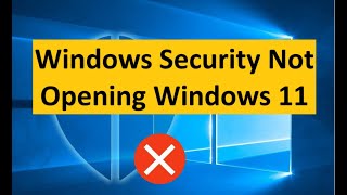 Windows Security Not Opening Windows 11 [upl. by Ardnuhs]