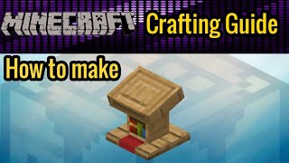 How to make a Lectern  Minecraft tutorial for beginners [upl. by Arelus]