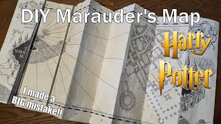 Making a DIY Marauders Map Design From Wizardry Workshop [upl. by Notliw185]