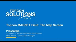 Topcon MAGNET Field The Map Screen [upl. by Germaine957]