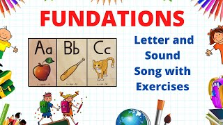 Fundations Letter Sound Song with Alphabet Cards [upl. by Brown]