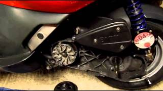 Variator Clutch and smaller belt BMW C1 Scooter [upl. by Ecirtaemed]