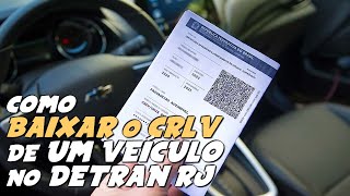 Como BAIXAR e IMPRIMIR o DOCUMENTO CRLV do SEU VEÍCULO no DETRAN do RIO de JANEIRO [upl. by Carlotta]