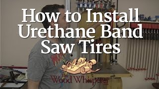 227  How to Install Urethane Bandsaw Tires [upl. by Aleris]