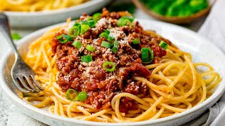 Quick and Easy Spaghetti Bolognese  Family Favourite [upl. by Biddy]