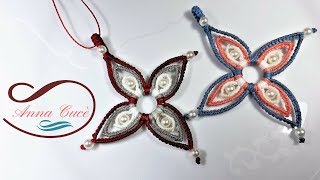 Tutorial MACRAME pendent quot Stella quot Diy tutorial [upl. by Onaivlis845]