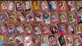 MODELOS DE UÑAS 50  MEJOR RECOPILACIÓN DE DISEÑOS DE UÑAS  LO MÁS VISTO 2023💅🦶🏼😍 [upl. by Adnolehs288]