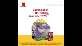 Top Trumps Happy Meal Commercial McDonald’s from JanuaryFebruary 2021  Cajita Feliz Mclanche Feliz [upl. by Platus120]