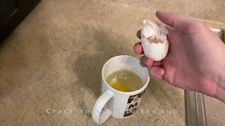 Microwave Poached Eggs in 1 Minute [upl. by Osmund]