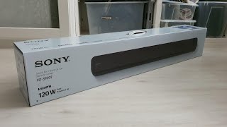 Sony HTS100F  2ch Single Soundbar with Bluetooth  Sound Test  Unboxing amp overview review SForce [upl. by Lovel]