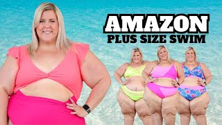 Plus Size Try On Haul  Amazon Bikinis [upl. by Flosi]