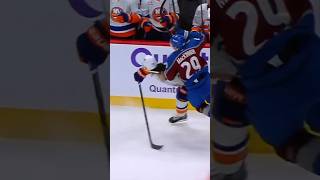 MacKinnons Huge Reverse Hit on Romanov hockey nhl coloradoavalanche mackinnon hockeyhits [upl. by Aihsak901]