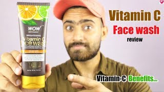 Wow Vitamin C face wash review  QualityMantra [upl. by Aidroc460]