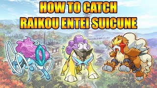 HOW TO CATCH RAIKOU ENTEI AND SUICUNE IN GOLD AND SILVER 3DS [upl. by Annaigroeg]