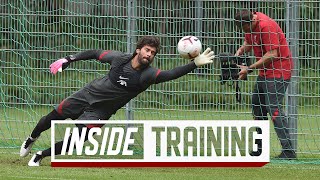 Inside Training Brilliant goalkeepers session and fastpaced finishing [upl. by Aikram]