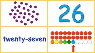 Baby Math Numbers 2030 dots numerals words rows [upl. by Bobbee]