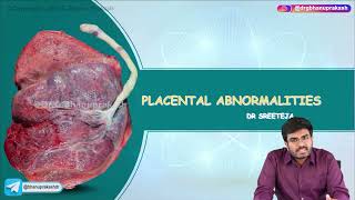 Placental Abnormalities  Obstetrics and Gynaecology Lecture [upl. by Annemarie]