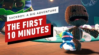 The First 10 Minutes of Sackboy A Big Adventure on PS5 4K [upl. by Atinod]