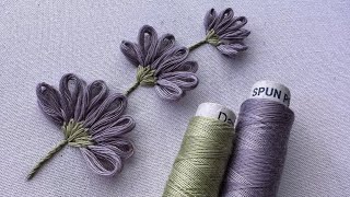 Beautiful flower embroideryembroidery design [upl. by Dominica]