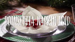 Poinsettia Napkoin Fold [upl. by Tali]