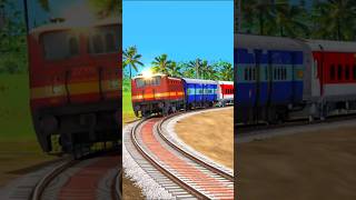 Live Train Accident High Speed Train Overspeeding on Curved Railroad Tracks 😱train shorts [upl. by Llegna]