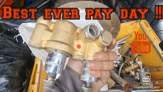 scrap metal pay day how much did I get for all this WOW [upl. by Novhaj]