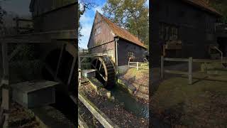 An old watermill in action location Uelsen lowersaxony germany [upl. by Nosemyaj]