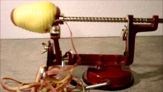 Peeling a Potato with Peel Away Rotary Kitchen Gadget Beats Pampered Chef [upl. by Alegnat]