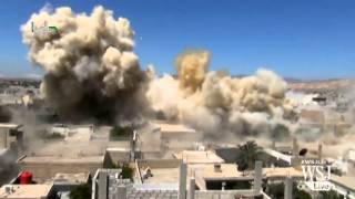 Barrel Bombing Campaign Intensifies in Aleppo Syria [upl. by Atikim]