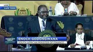 SA Finance Minister Enoch Godongwana tables mediumterm budget speech [upl. by Aligna]