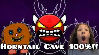 HORNTAIL CAVE 100 NEW HARDEST AND FIRST INSANE DEMON [upl. by Ailbert]