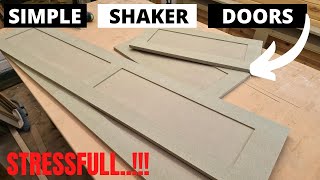 MDF shaker doors  how to make shaker doors [upl. by Ardella238]