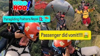 Paragliding Pokhara Sarangkot Nepal 🇳🇵 🪂Happy Passengers [upl. by Dohsar851]