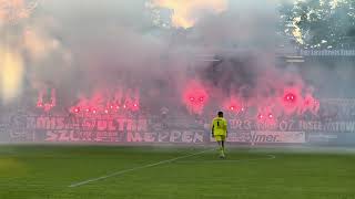 SV Meppen  VfL Osnabrück  Pyro am Anfang der zweiten Halbzeit Landespokal Viertelfinale 782024 [upl. by Yzus]