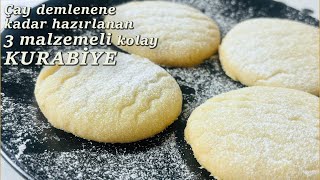 Sadece 3 malzemeyle çay demlenene kadar hazırlanan kurabiye [upl. by Aleyak836]