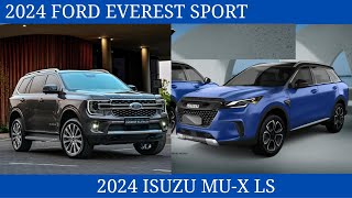 2024 Ford Everest Sport Vs Isuzu MUX LS the big family wagon Comparison [upl. by Fabiola403]